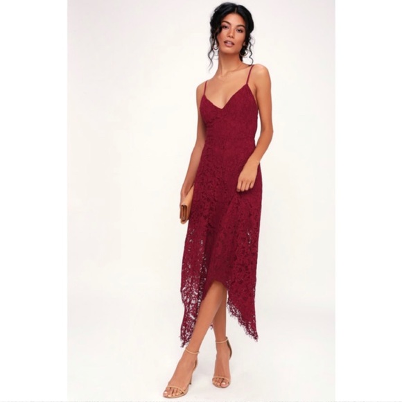 burgundy dress lulus